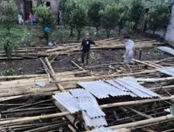Dua Rumah Warga di Kota Batu Rusak Diterjang Angin Kencang dan Hujan Lebat